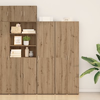 vidaXL Högskåp Konstruerat ek 45x42.5x185 cm Konstruerat trä