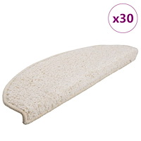 vidaXL Trappmattor 30 st vit 65x21x4 cm