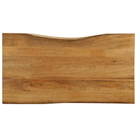 vidaXL Bordsskiva 110x60x3,8 cm levande kant massivt mangoträ