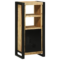 vidaXL Badrumsskåp med hylla Brun 40 x 30 x 90 cm Massivt Mangoträ