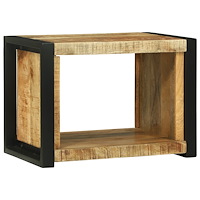 vidaXL Väggkub med hylla Brun 55 x 35 x 40 cm Massivt Mangoträ