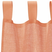 vidaXL Voile gardiner med stångfickor 2 st terrakotta
