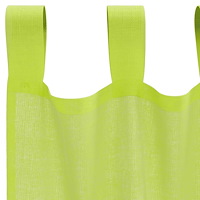 vidaXL Voile gardiner med fliktopp 2 st äppelgrön