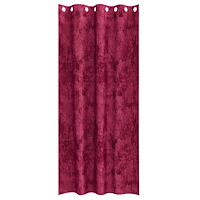 vidaXL Sammet Gardiner 2 st med Ögla Vinröd 225x140 cm