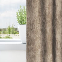 vidaXL Sammetgardiner 2 st med ögla Champagne 225x140 cm