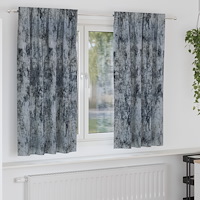 vidaXL Sammetsgardiner 2 st med Öglor Silvergrå 175x140 cm