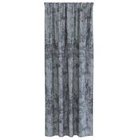 vidaXL Sammet Gardiner 2 stycken med Öljett Silvergrå 245x140 cm