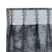 vidaXL Sammet Gardiner 2 stycken med Öljett Silvergrå 245x140 cm