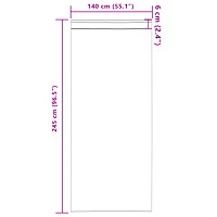 vidaXL Sammet Gardiner 2 stycken med Öljett Silvergrå 245x140 cm
