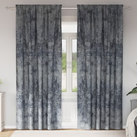 vidaXL sammetgardiner 2 st med öglor silvergrå 260x140 cm