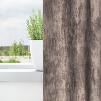 vidaXL Sammet Gardiner 2 st med Öljett Cappuccino 140x140 cm