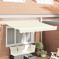 vidaXL Ersättningsduk för 3.5x2 m Ram Gräddfärgad