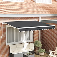 vidaXL Markis Ersättningsduk för 3.5x2 m ram Antracit