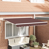 vidaXL Markisbyte för 2.5x2 m Ram Brun