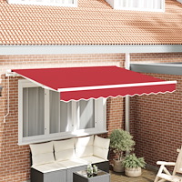 vidaXL Markis Ersättnings Tyg för 300 x 250 cm Ram Röd