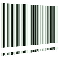 vidaXL Markis Ersättningsduk för 5x3.5 m Ram Grön och Vit