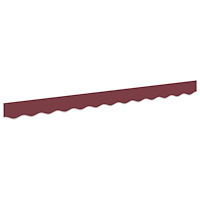vidaXL Markis Valance för 2.5 m Ram Burgundy 2.3x0.2 m