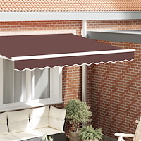 vidaXL Markisavskärmare för 2.5m ram Brun 2.3x0.2m