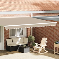 vidaXL Markisställning för 4.5 m Ram Beige 4.3x0.2 m