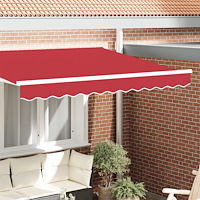 vidaXL Markisvalance för 3 m ram Röd 2.8x0.2 m