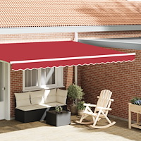 vidaXL Markis Valance för 4.5 m Ram Röd 4.3x0.2 m