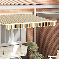 vidaXL Markis Valance för 3 m ram Grön och Gul 2.8x0.2 m