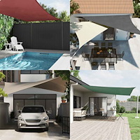 vidaXL Solskydd Sail terrakotta 2x2x2 m 100% polyester Oxford