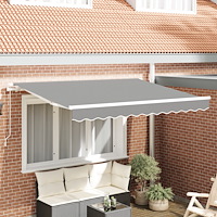 vidaXL Markisram Utfällbar Manuellt Opererad 3x2 m Metall