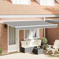 vidaXL Elektrisk Markisram Fällbar 4x2 m Metall