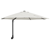 vidaXL Cantilever parasoll Sand Polyester, Aluminium Stor Hopfällbar