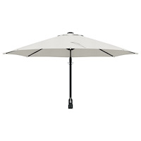 vidaXL Cantilever parasoll Sand Polyester, Aluminium Stor Hopfällbar