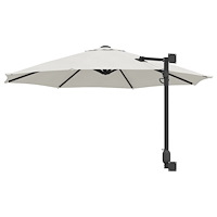 vidaXL Cantilever parasoll Sand Polyester, Aluminium Stor Hopfällbar