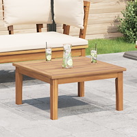 vidaXL Trädgårdsbord 60x60x30 cm Massivt Teakträ