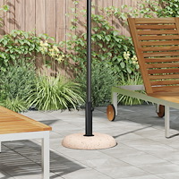 vidaXL Parasolllager för 37/42/52/58mm poler Gul betong 20 kg
