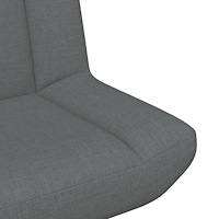 vidaXL Svängstol Mörkgrå Tyg, Metall Medium Svängstol Rektangulär