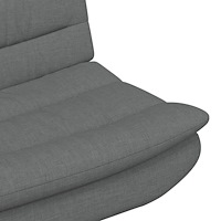 vidaXL Svängbar Stol Mörkgrå Polyester, Metall Mellan Svängbar