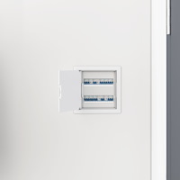 vidaXL Åtkomstpaneler 2 st Vit bed col.creme+ tak anthra, mörk silver rörr som prov och länk ABS plast
