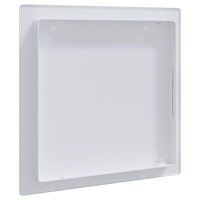 vidaXL Åtkomstpaneler 2 st Vit bed col.creme+ tak anthra, mörk silver rörr som prov och länk ABS plast