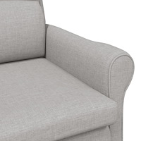 vidaXL Modern Fåtölj Moln Grå Polyesterklädsel Medium Justerbara Armstöd