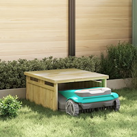 vidaXL Robotic Lawn Mower Garage 70x80x38 cm Impregnerat trä - Tall