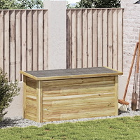 vidaXL Förvaringslåda 44x119x57 cm Impregnerat tallträ