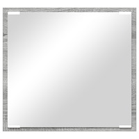 vidaXL LED Badrumsspegel Grå Sonoma 40x8.5x37 cm Ingenjörsträ
