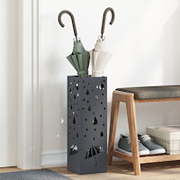 vidaXL Paraplyställ Antracit Metall Standard Dekorativa detaljer