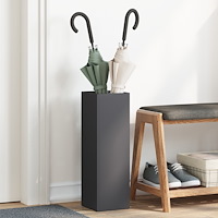 vidaXL Paraplyställ Svart Metall Kompakt Minimalistisk Paraplyställ