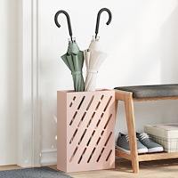 vidaXL Paraplyställ Rosa Metall Medium Mönster Paraplyställ