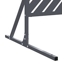 vidaXL Metallstaketpanel Antracit Metall Standardstorlek Hållbar