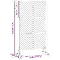 vidaXL Metallstaketpanel Antracit Metall Standardstorlek Hållbar
