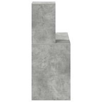 vidaXL Betonggrått Skrivbord Betonggrå Spånskiva, Betongeffektlaminat
