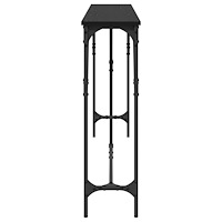 vidaXL Konsolbord Svart Ek 180x23x75 cm Konstruerat Trä