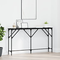 vidaXL Konsolbord Svart ek 140x23x75 cm Konstruerat trä